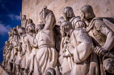 Low angle view of statue of building