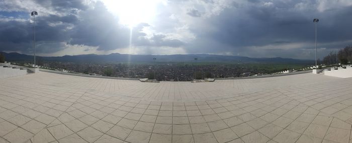 Cloudy sky over landscape