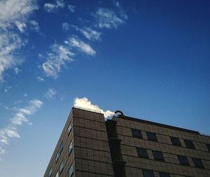 Low angle view of building against sky