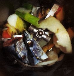 Close-up of food on table