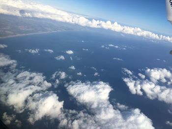 Low angle view of clouds in sky