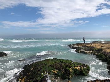 Scenic view of sea against sky