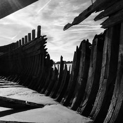 Panoramic view of people against sky