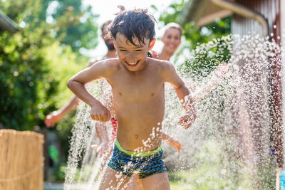 People playing in water