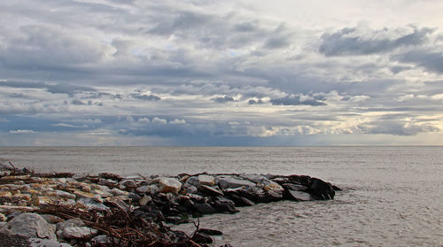 Scenic view of sea against sky