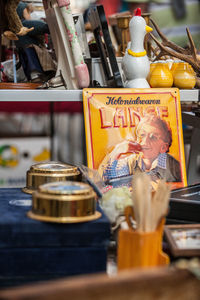 Close-up of food on table