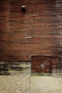 View of weathered wooden door