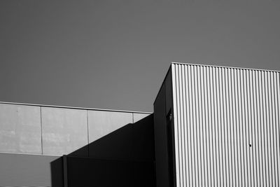 Low angle view of building against clear sky