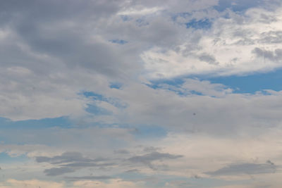 Low angle view of clouds in sky