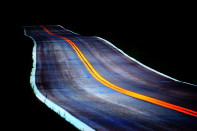 Light trails at night