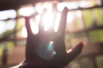 Close-up of human hand