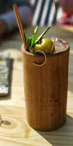 Close-up of potted plant on table