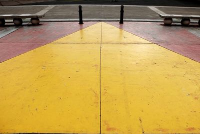 Close up of yellow surface