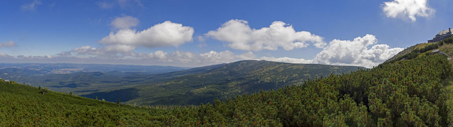 Panoramic view of landscape against sky