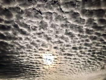 Full frame shot of sea against sky during sunset