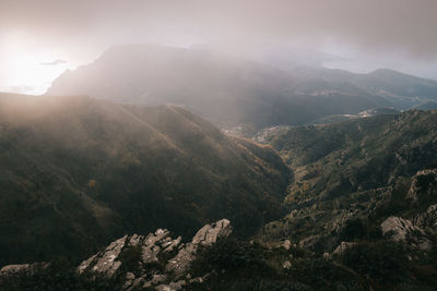 Scenic view of mountains