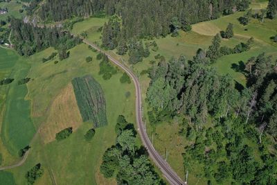 High angle view of landscape