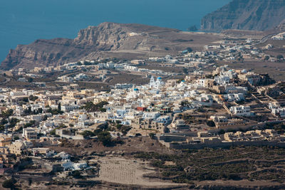 Aerial view of buildings in city