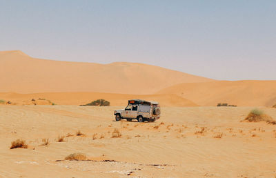 Scenic view of desert against sky