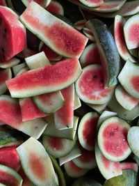 Full frame shot of chopped fruits