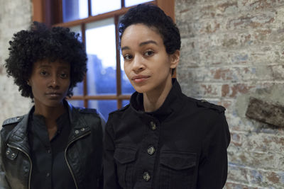 Portrait of two young women