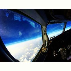 View of blue sky and clouds