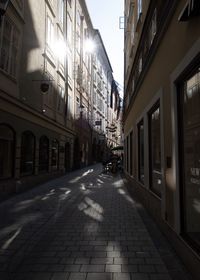 Street amidst buildings in city