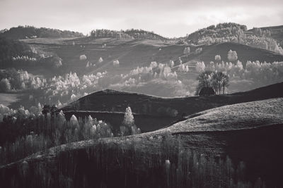 Scenic view of mountain against sky