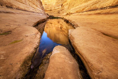 Scenic view of rock formations