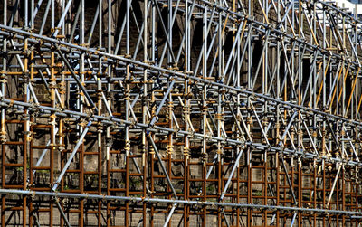 Full frame shot of scaffolding