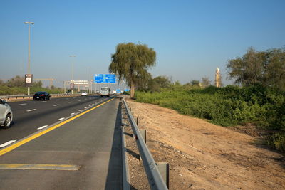 Nad al sheba bike track, dubai, uae dubai skyline from nad al sheba bicycle track road burj khalifa