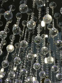 Low angle view of chandelier