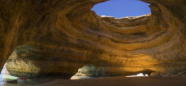 Rock formations in cave