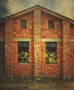 View of brick wall