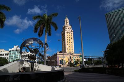 Statue in city