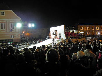 Crowd at night