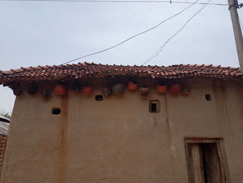 Low angle view of old building