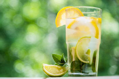 Close-up of drink in glass