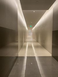 Empty corridor of building