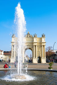 Fountain at night