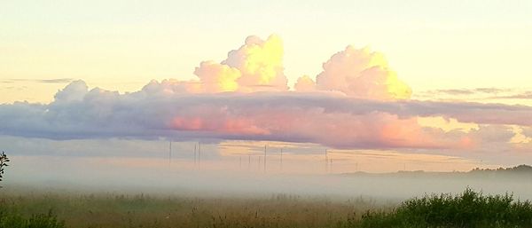 Scenic view of landscape against sky
