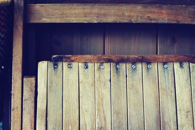 Full frame shot of wooden door