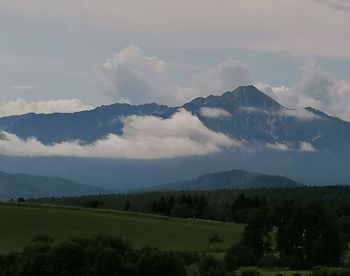 Scenic view of landscape against sky