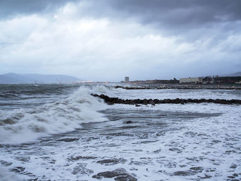 Scenic view of sea against sky