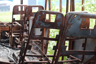 Close-up of rusty metal