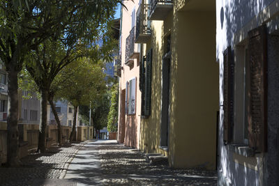 Alley amidst buildings in city