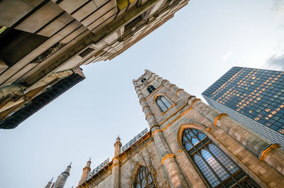 Low angle view of church against sky