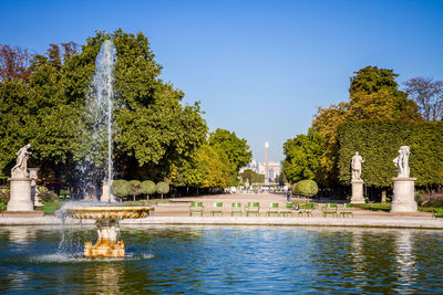 Fountain in park