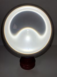 Directly below shot of illuminated light bulb