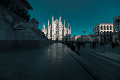 Duomo di milano against clear sky in city